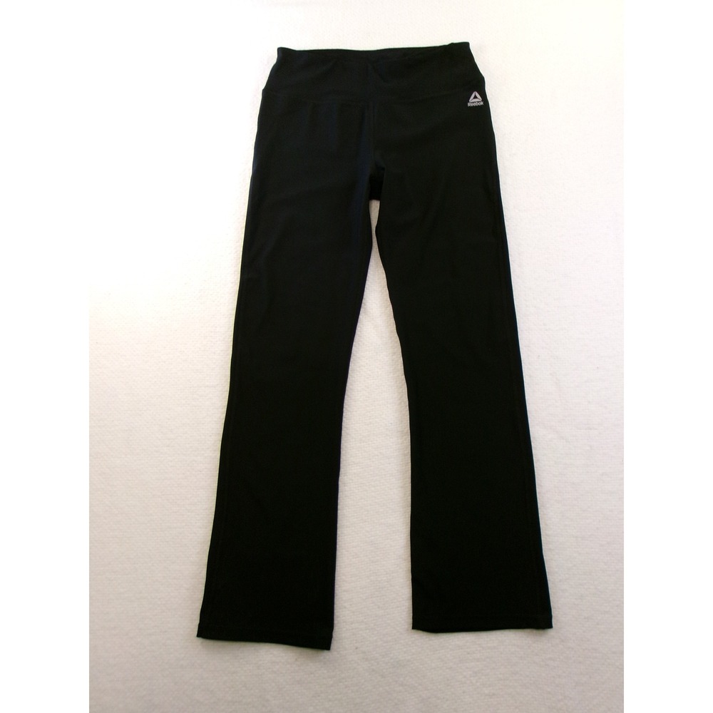 Reebok Womens Black‎ Straight Leg Performance Yoga Pants Medium REW182PA03